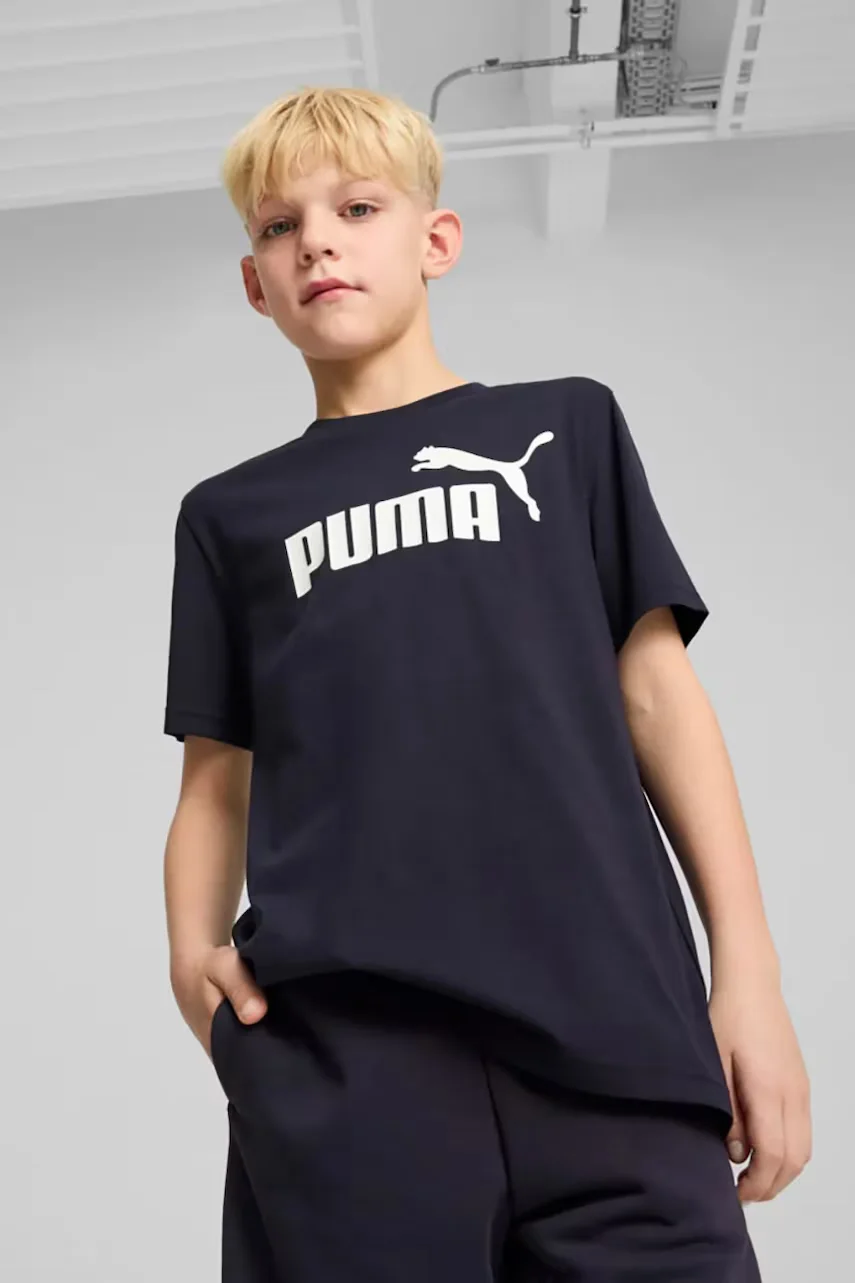 Puma Детска памучна тениска ESS No. 1 Logo Tee
