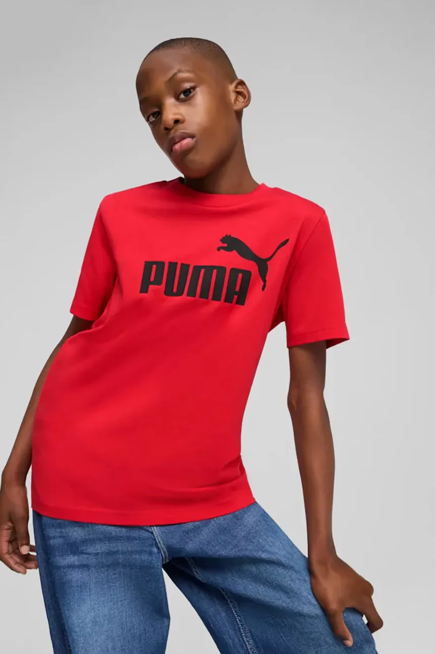 Puma Детска памучна тениска ESS No. 1 Logo Tee