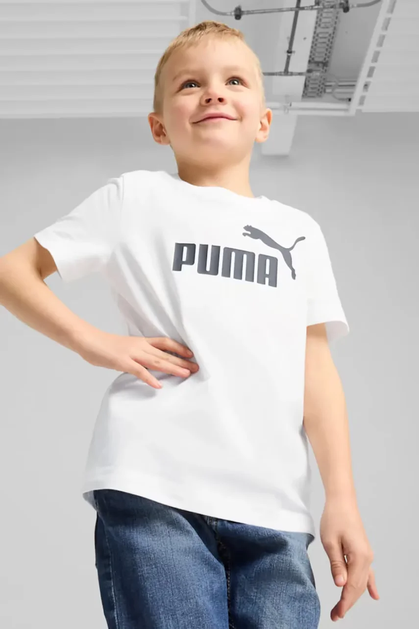 Puma Детска памучна тениска ESS No. 1 Logo Tee