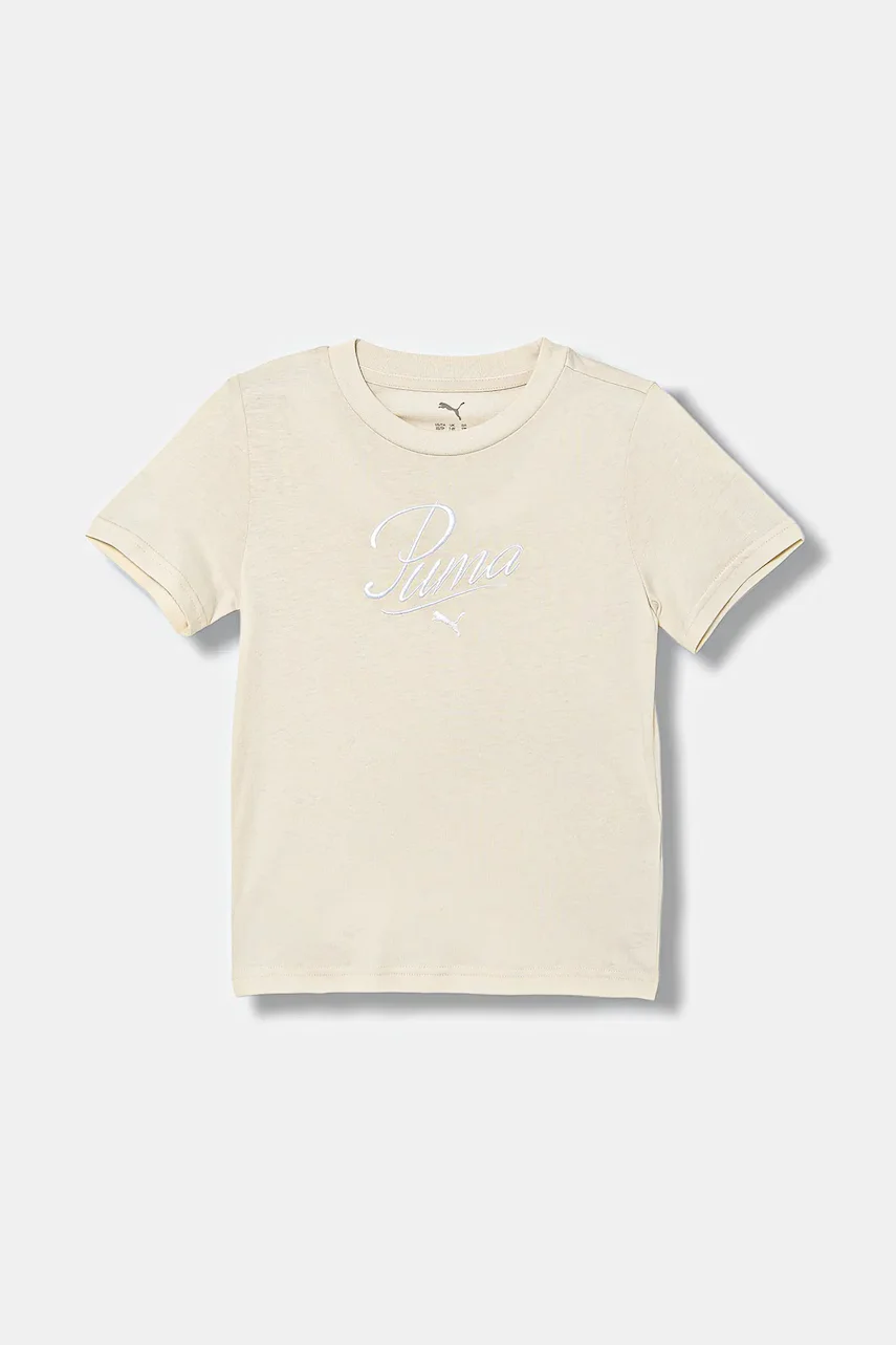 Puma Детска памучна тениска ESS SCRIPT Tee G