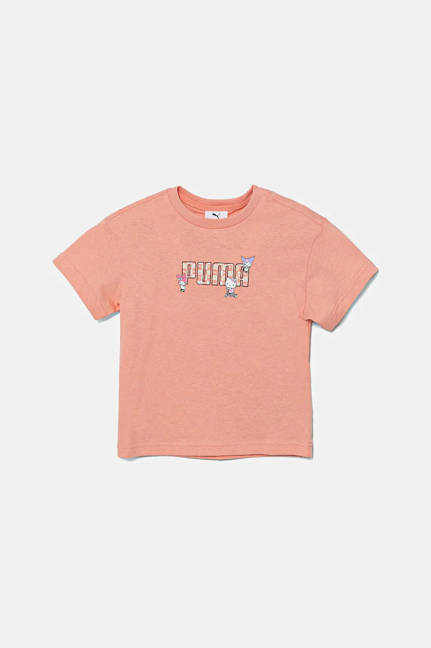 Puma Детска памучна тениска HELLO KITTY & FRIENDS Relaxed Graphic Tee
