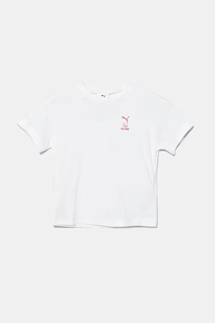 Puma Детска памучна тениска HELLO KITTY & FRIENDS Relaxed Graphic Tee