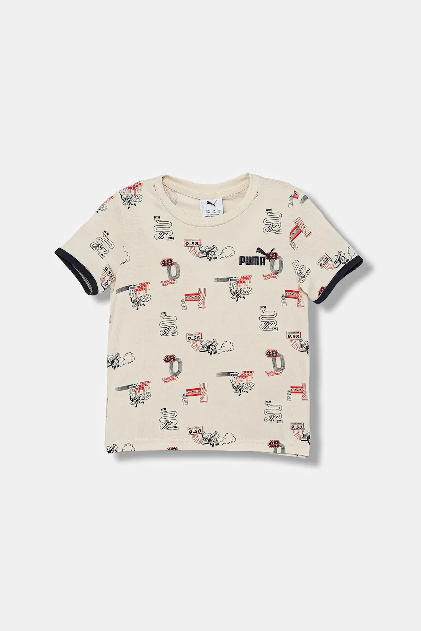 Puma Детска памучна тениска LITTLE RUNNERS AOP Tee PS
