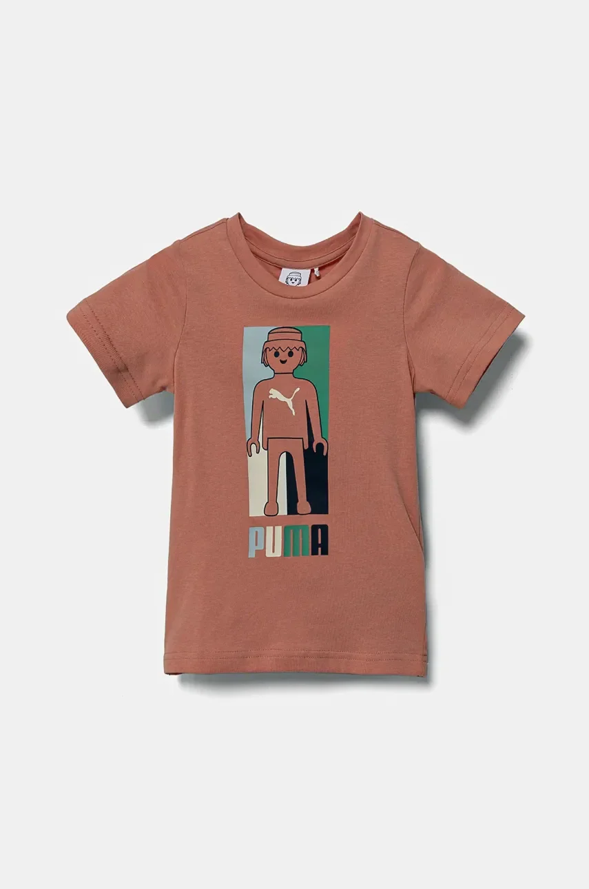 Puma Детска памучна тениска X PLAYMOBIL