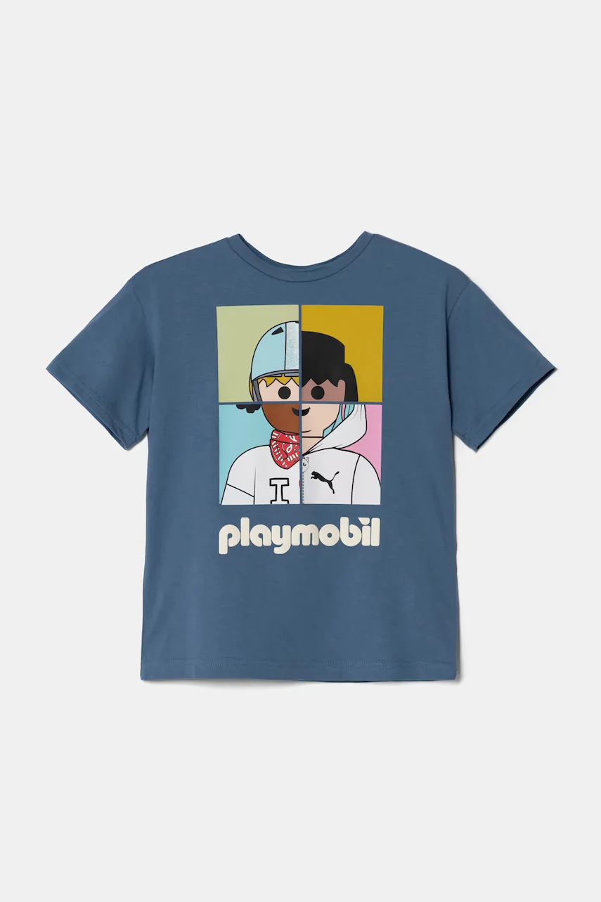 Puma Детска памучна тениска X PLAYMOBIL