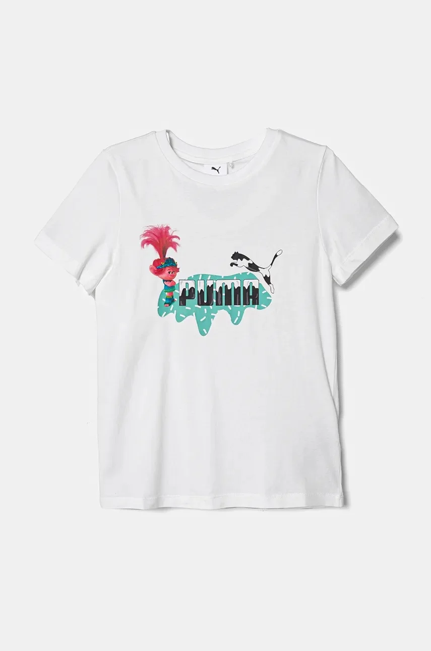 Puma Детска памучна тениска X TROLLS Tee
