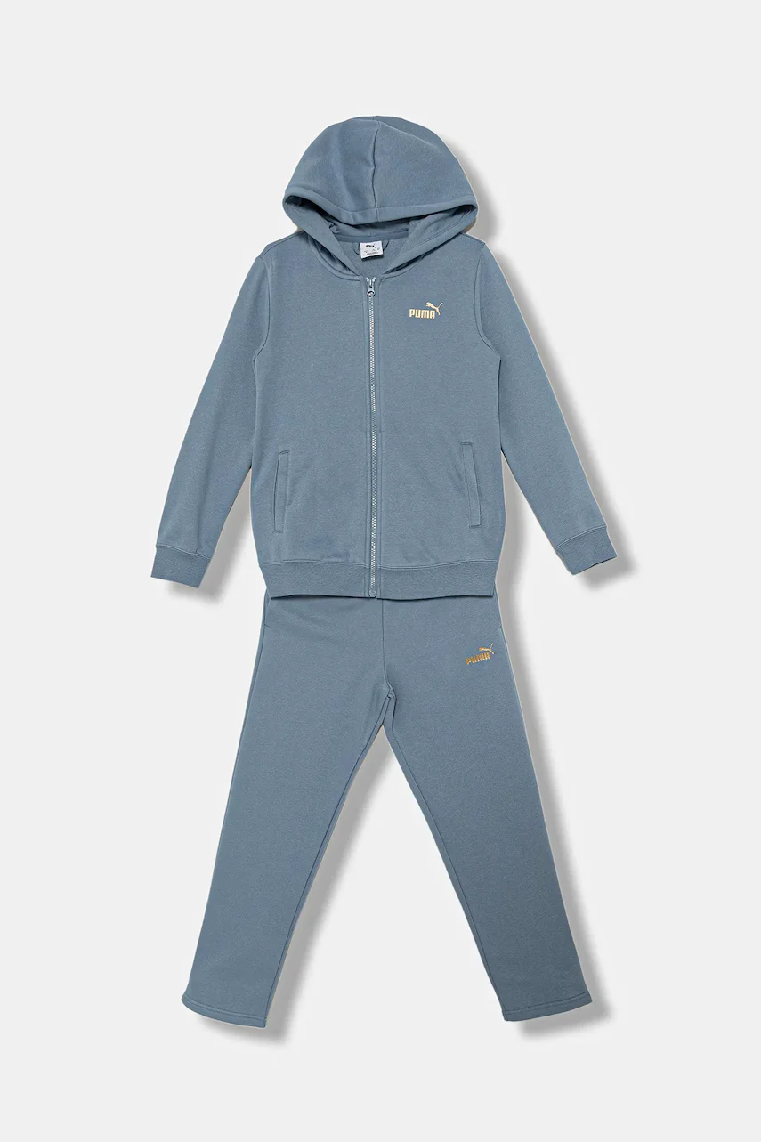 Puma Детски анцуг Metallic Hooded Sweat Suit FL G