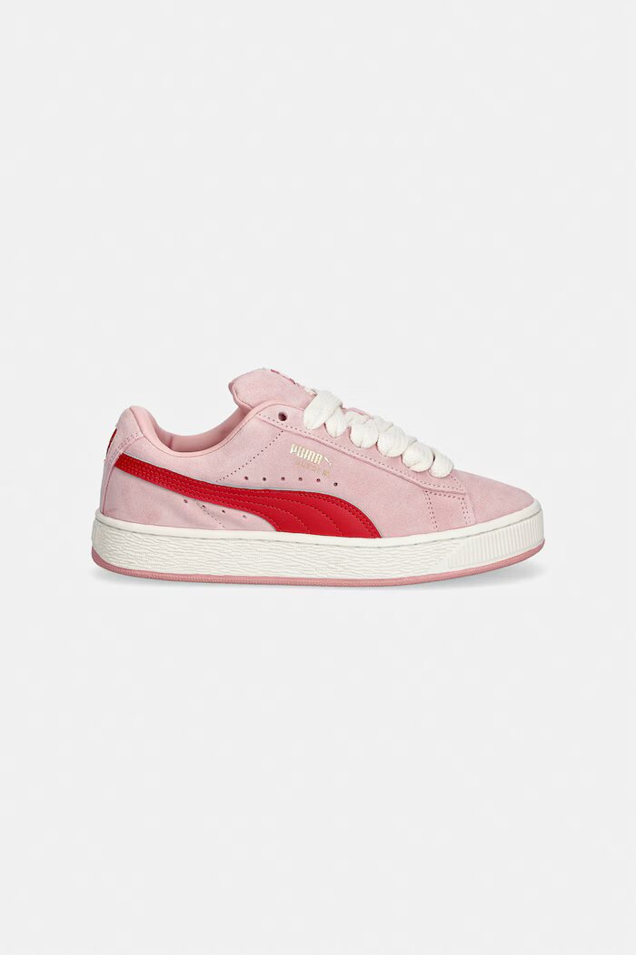 Puma Детски кожени маратонки Suede XL Jr в розово 396577