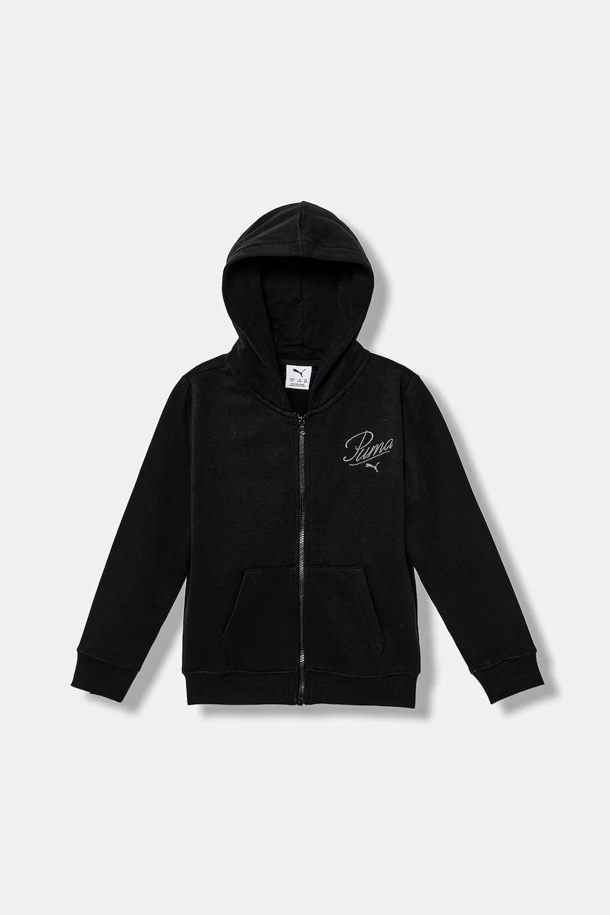 Puma Детски суичър ESS SCRIPT Full-Zip Hoodie FL G