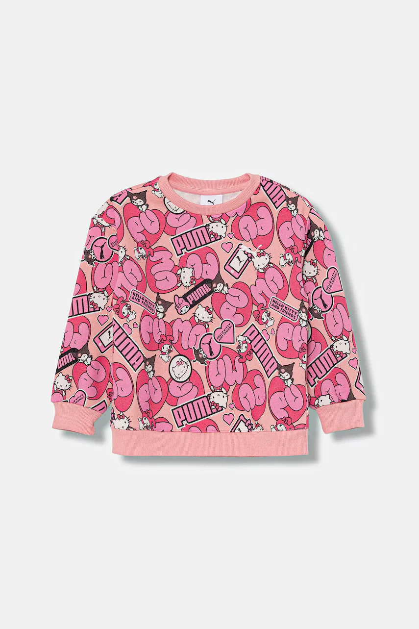 Puma Детски суичър X HELLO KITTY & FRIENDS Relaxed AOP Crew FL