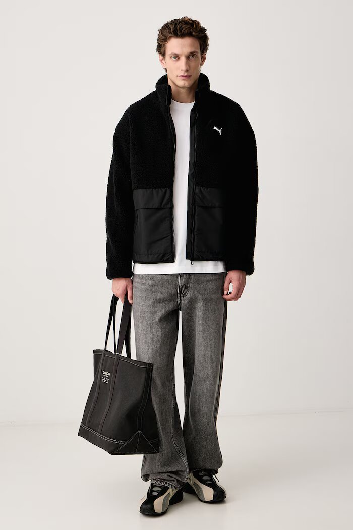 Puma късо яке мъжко Sherpa черно 694562