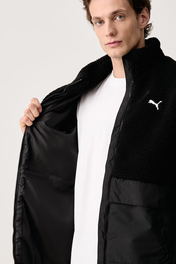 Puma късо яке мъжко Sherpa черно 694562