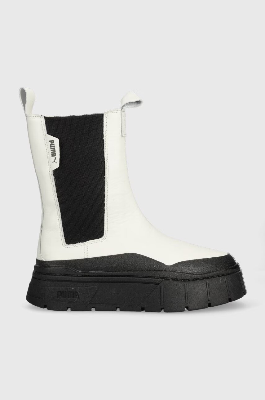 Puma Кожени боти челси Mayze Stack Chelsea Wns