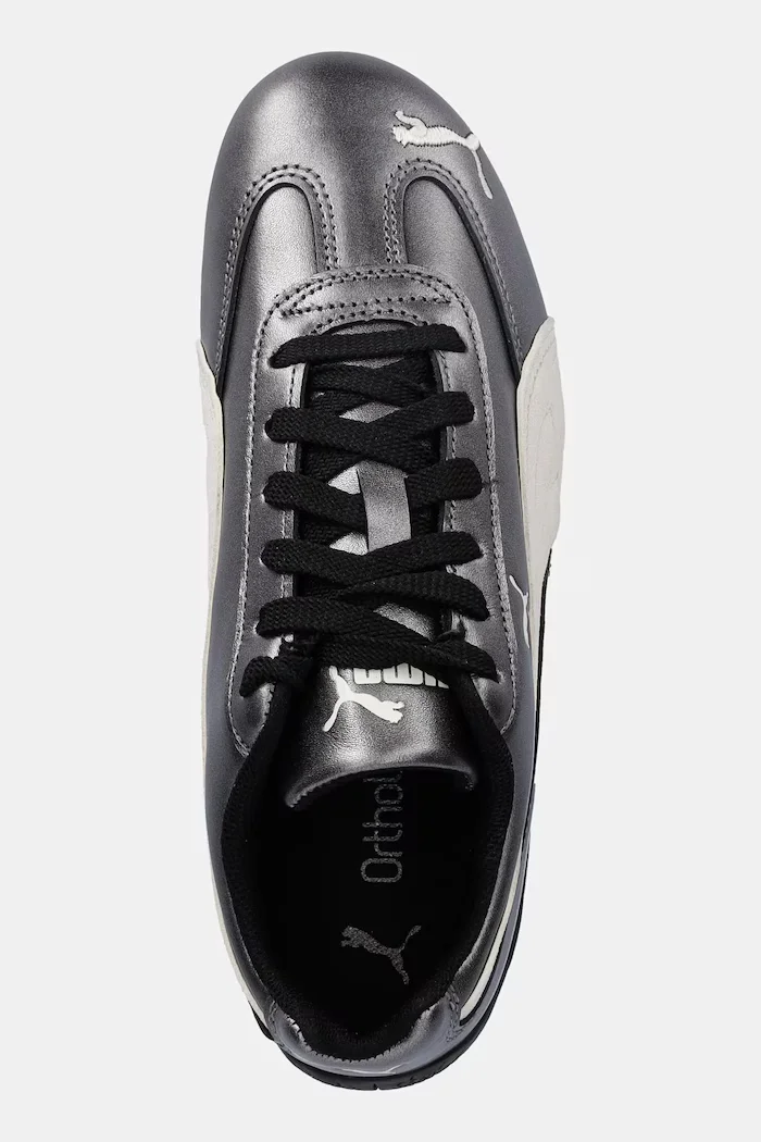 Puma Кожени маратонки Speedcat в сребристо 403689