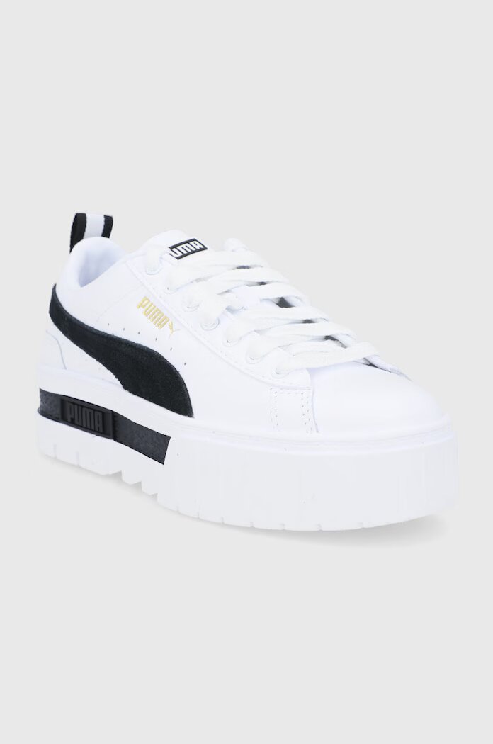 Puma Обувки Mayze Lth Wn в бяло с платформа 384209 381983