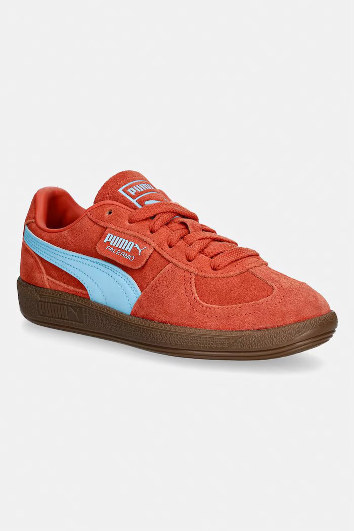 Puma Palermo Jr маратонки детски велурени оранжеви 397271