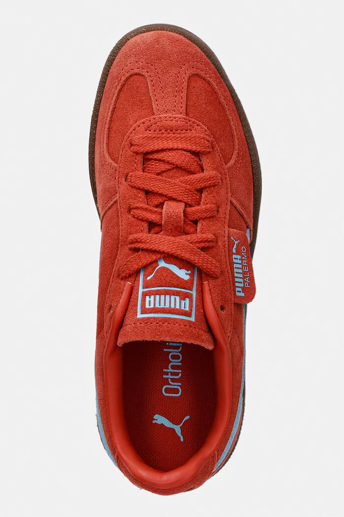 Puma Palermo Jr маратонки детски велурени оранжеви 397271