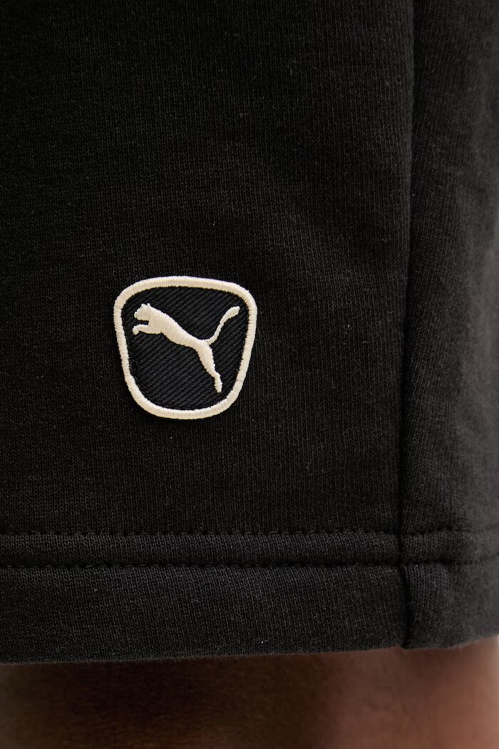 Puma Памучен къс панталон Essential Elevated мъжки в черно 692017