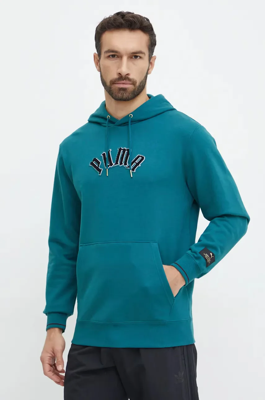 Puma Памучен суичър Classics Play Paris Hoodie