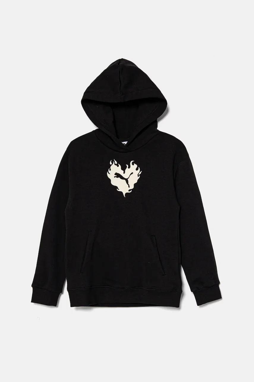 Puma Памучен суичър FLAMING LOVE Hoodie TR
