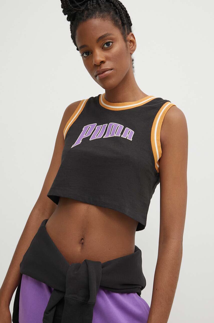 Puma Памучен топ Graphic
