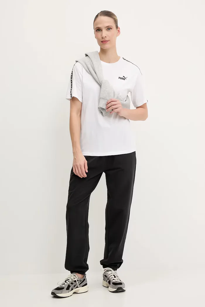 Puma Памучна тениска дамска в бяло 685009