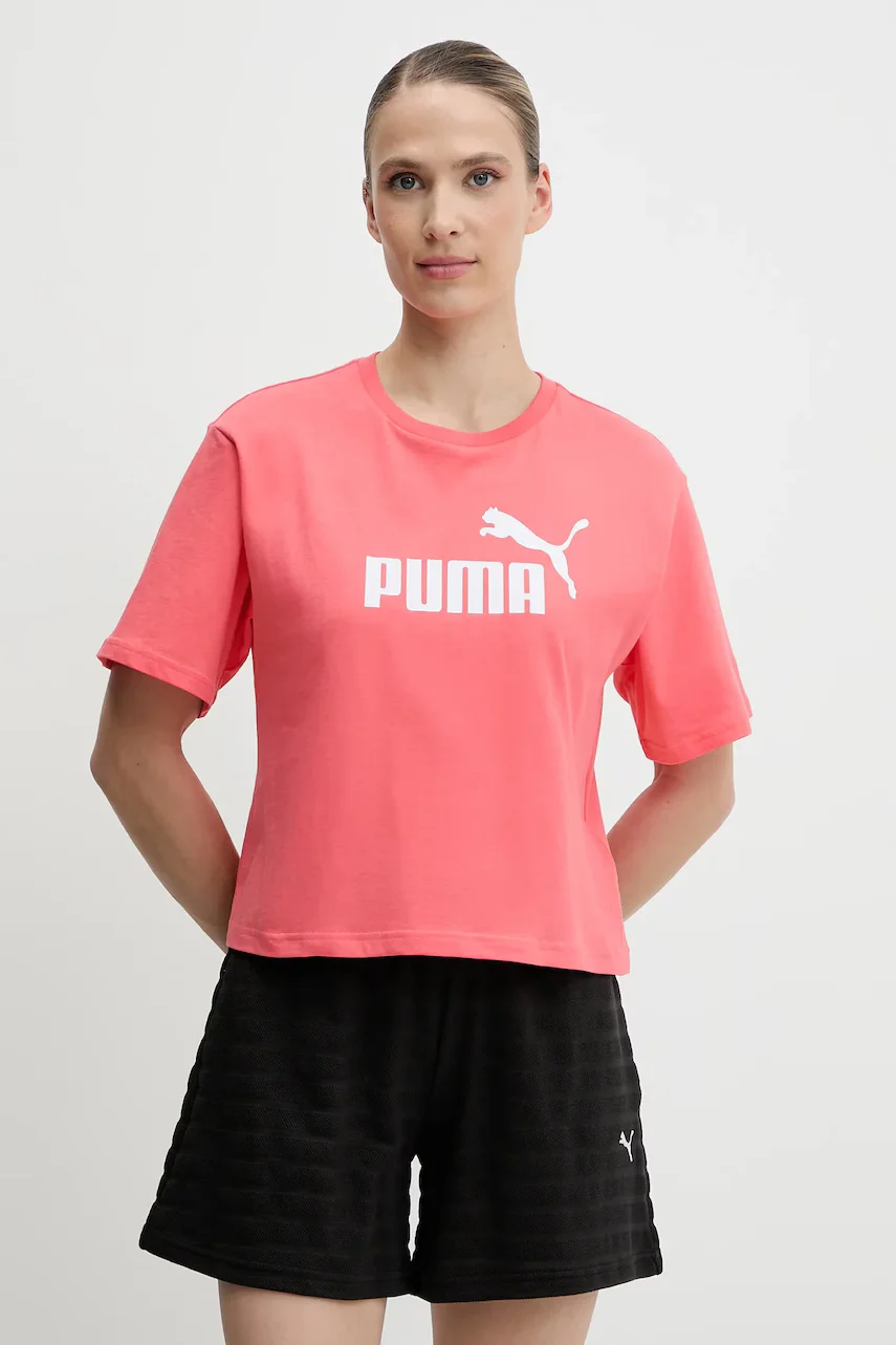 Puma Памучна тениска Essential Logo