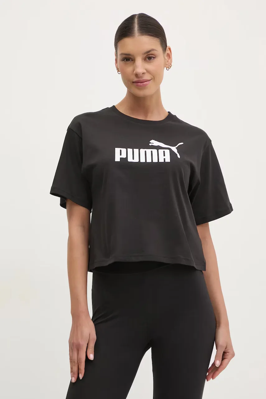 Puma Памучна тениска Essential Logo