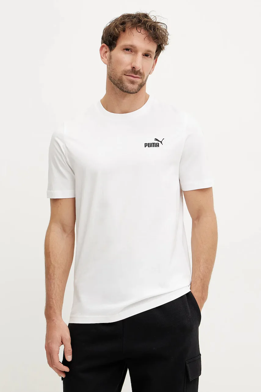 Puma Памучна тениска Essential Logo