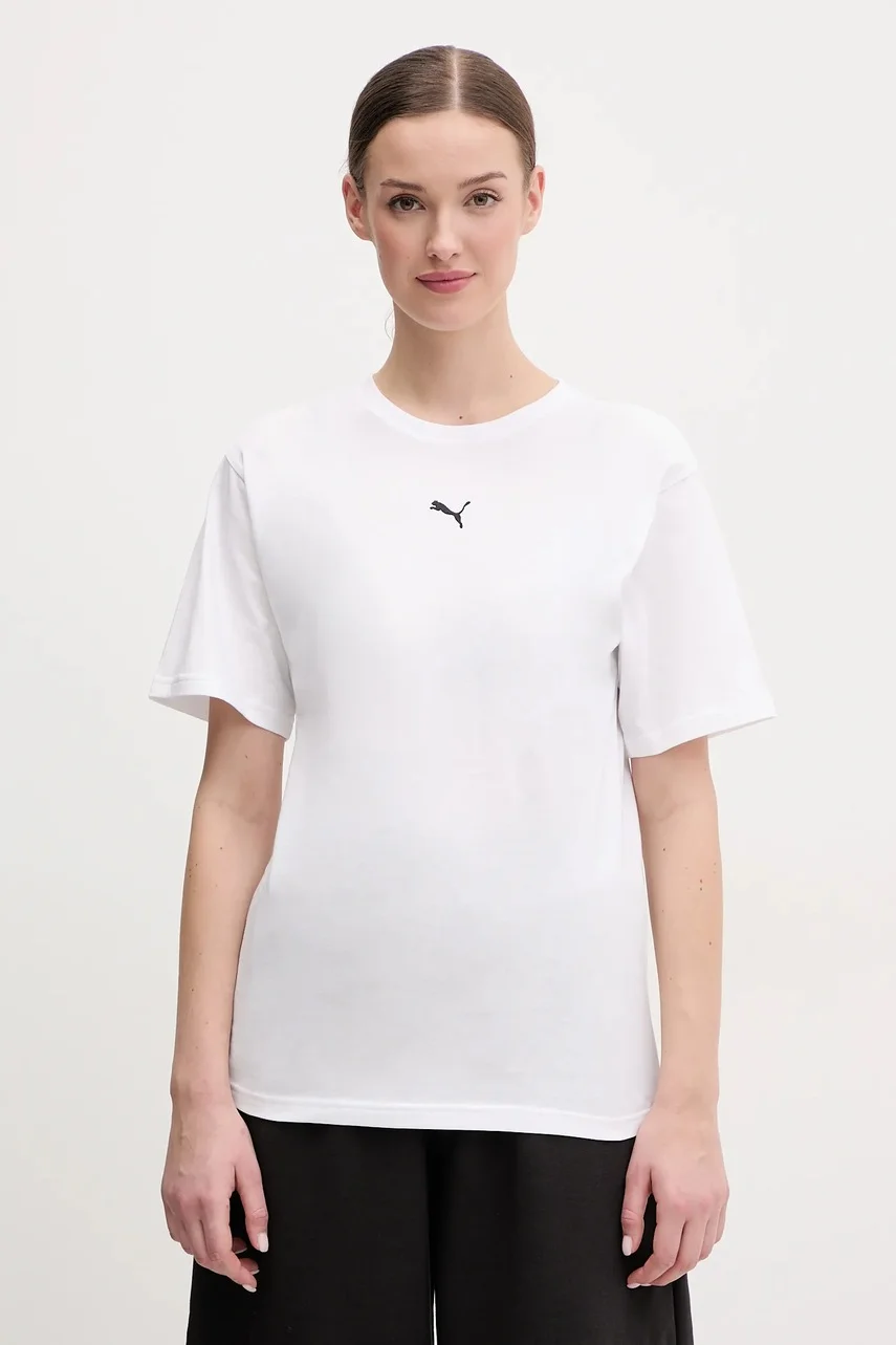 Puma Памучна тениска Essential Relaxed