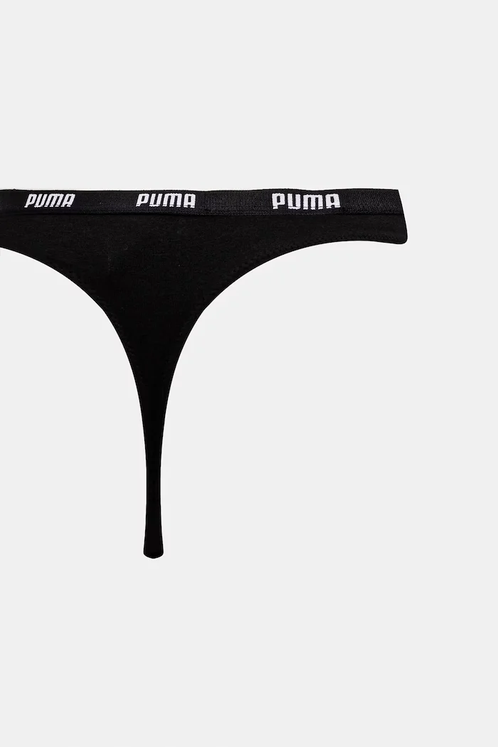 Puma прашки дамски от памук с еластан 3 броя черни 907590