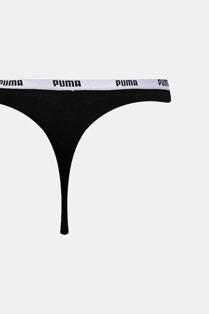 Puma прашки дамски от памук с еластан 3 броя черни 907590
