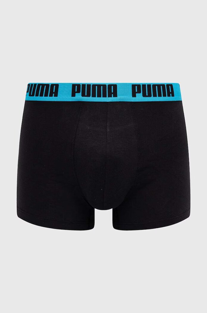 Puma прилепнали боксерки мъжки от памук с еластан Everyday Basic 2 броя черни 938320
