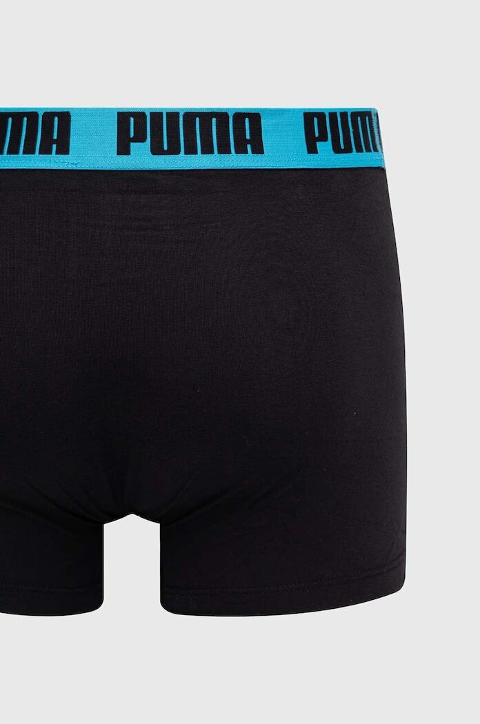 Puma прилепнали боксерки мъжки от памук с еластан Everyday Basic 2 броя черни 938320