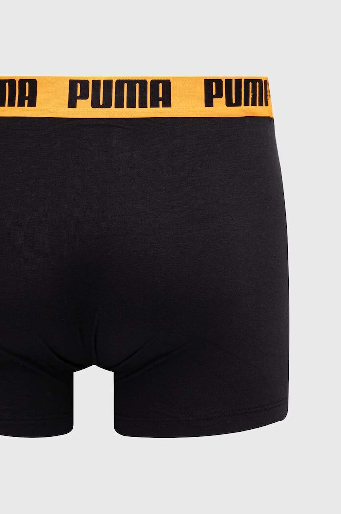 Puma прилепнали боксерки мъжки от памук с еластан Everyday Basic 2 броя черни 938320