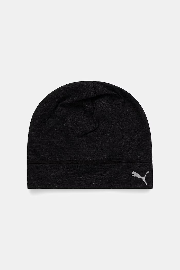 Puma шапка от вълнена материя RACE DAY Merino черна 027285