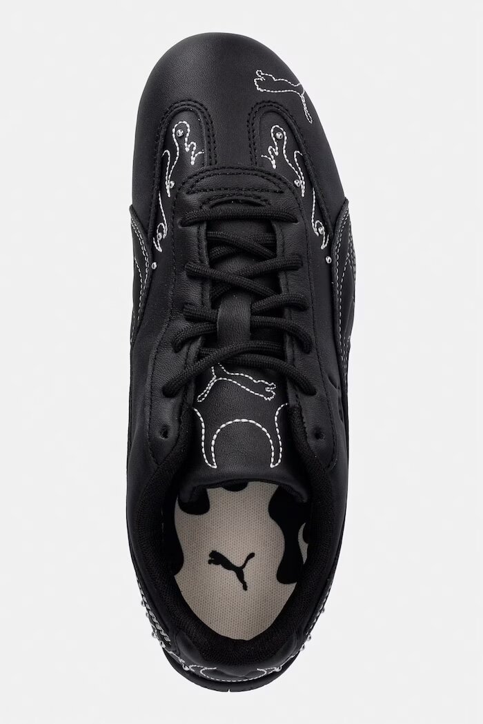 Puma Speedcat Embellished маратонки дамски от кожа черни 407256