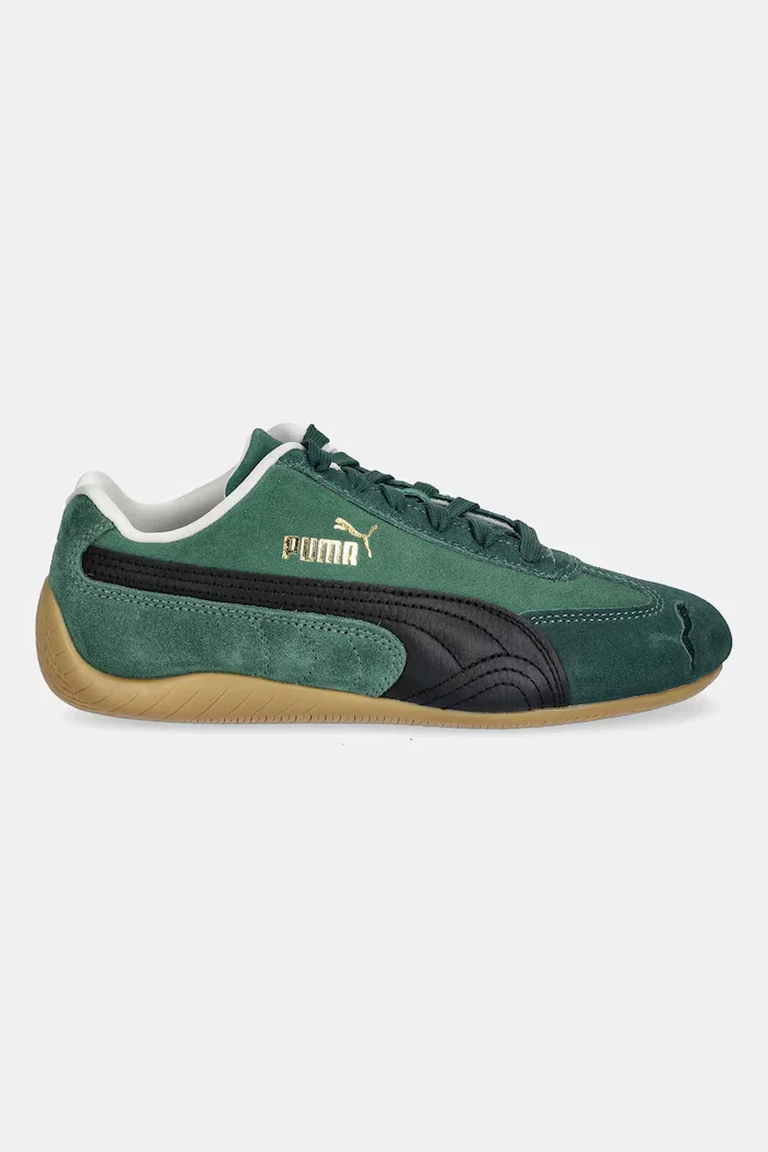 Puma Speedcat маратонки дамски от велур зелени 406329