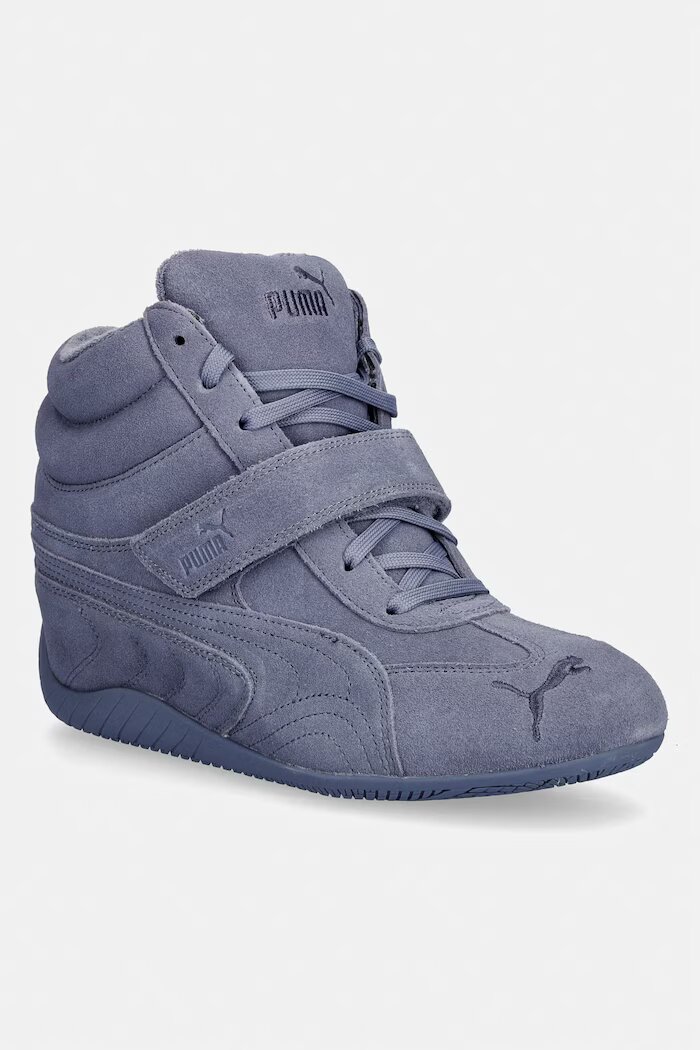 Puma Speedcat Wedge маратонки дамски велурени сиви 408118