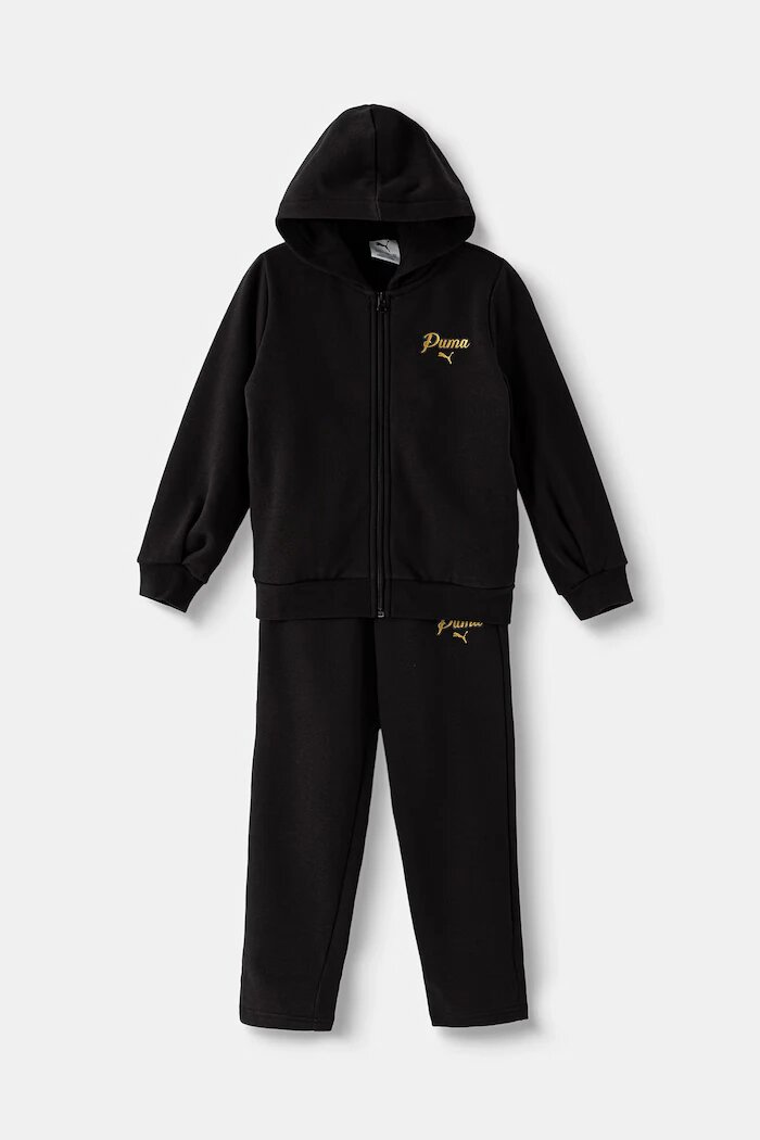 Puma спортен анцуг за деца с памук ESS SCRIPT Sweat Suit черен 695209