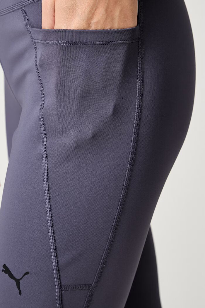 Puma спортен клин дамски Essential Bootcut виолетов с висока талия 525902