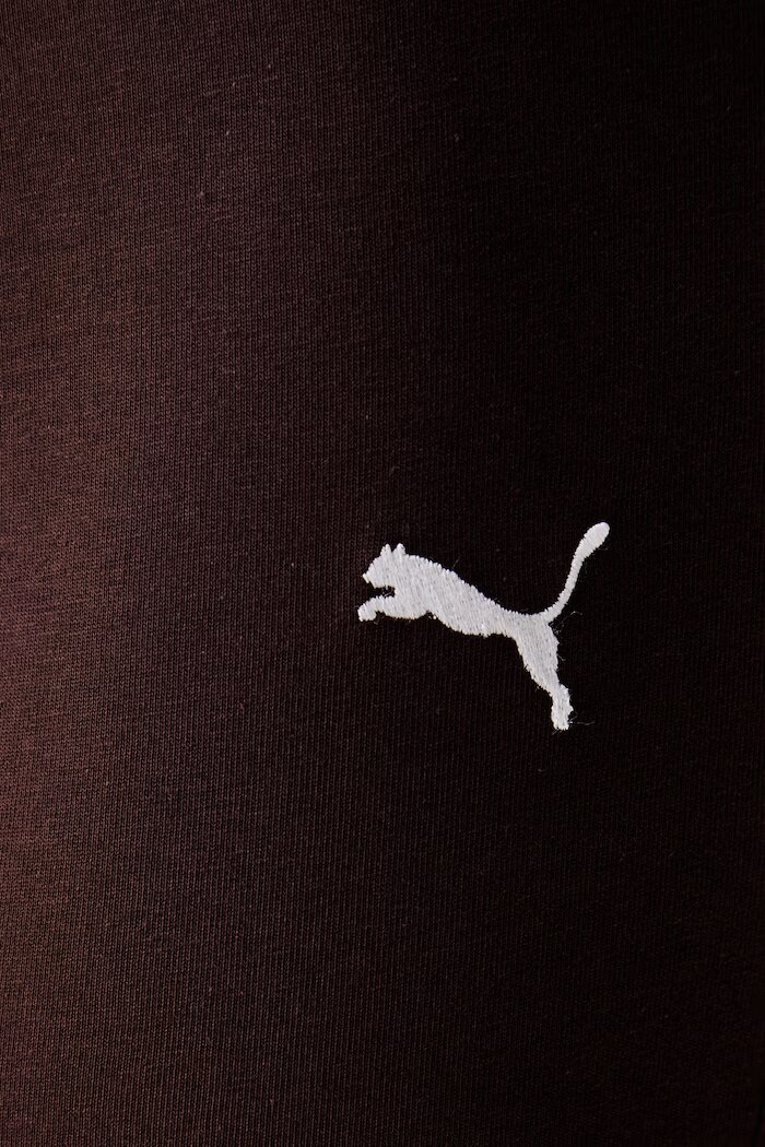 Puma спортен клин дамски от памук с еластан Flared Leggings кафяв с висока талия 631542