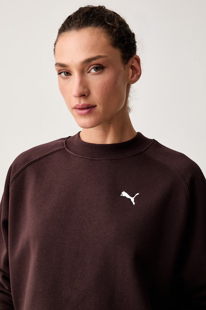 Puma спортен комплект анцуг дамски с памук кафяв 693995