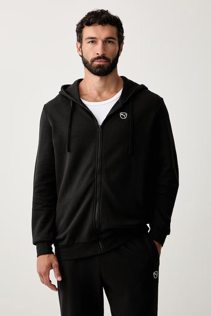 Puma спортен комплект анцуг мъжки от памук Essentials Elevated черен 695216