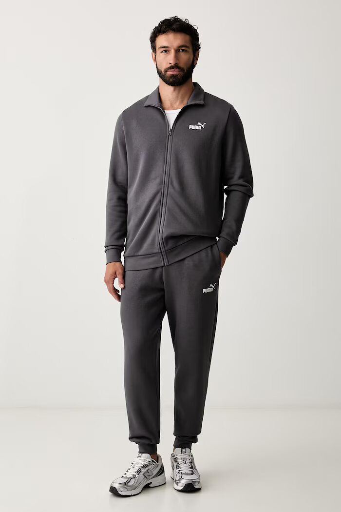 Puma спортен комплект анцуг мъжки с памук сив 688175