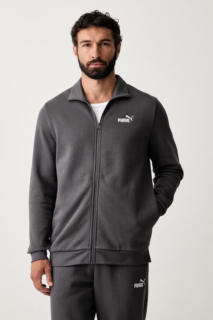 Puma спортен комплект анцуг мъжки с памук сив 688175