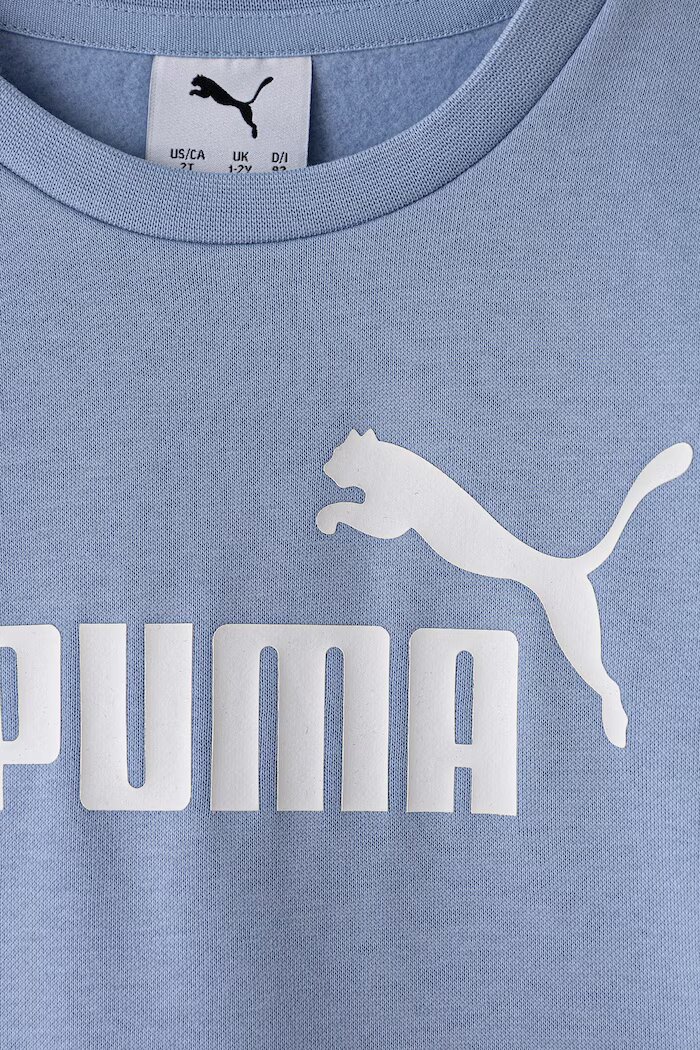 Puma спортен комплект анцуг за деца с памук MINICATS ESS Crew Set FL INF син 686280
