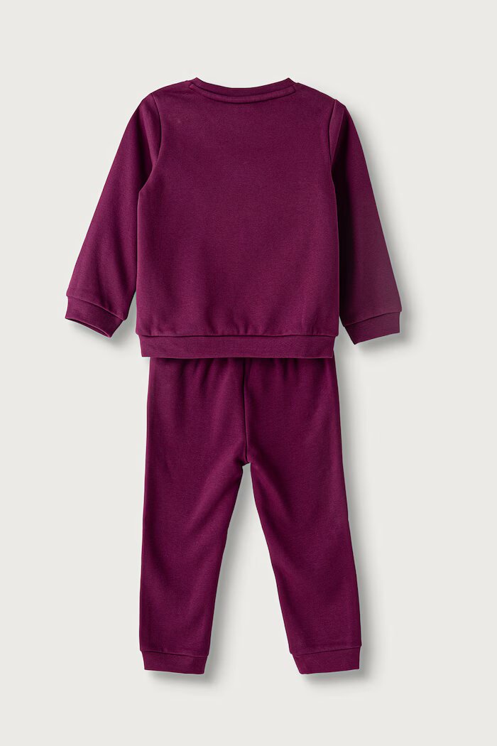 Puma спортен комплект анцуг за деца с памук MINICATS ESS Crew Set FL INF виолетов 686280