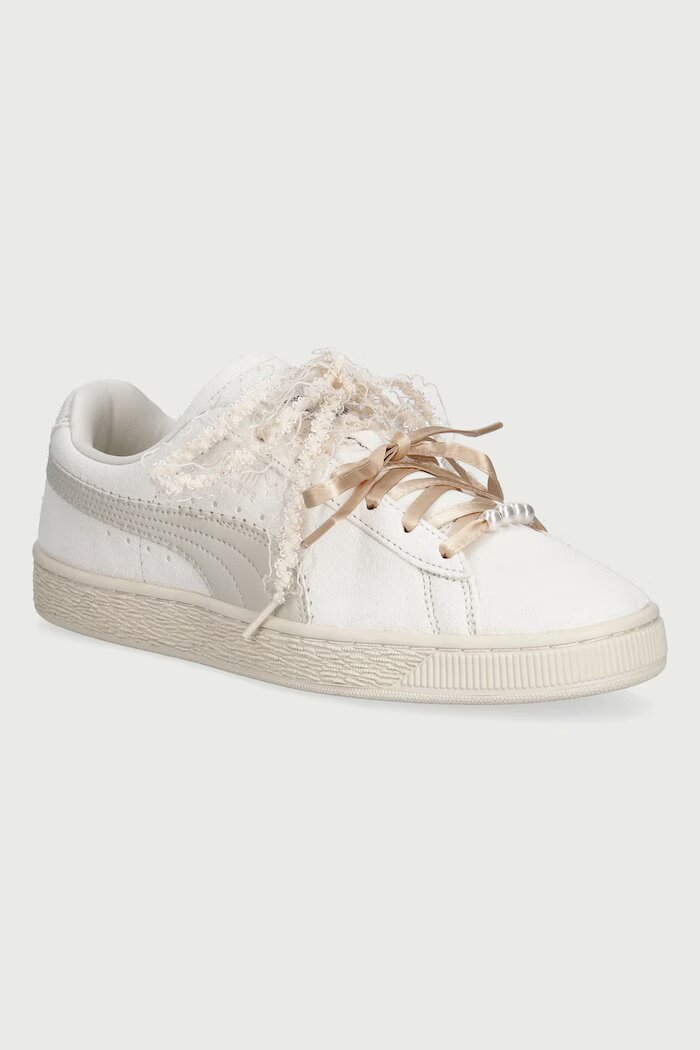 Puma Suede Bloom маратонки дамски от велур бежови 408330