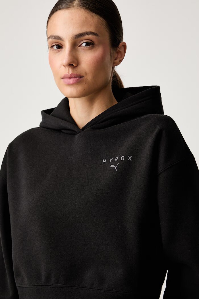 Puma суичър с качулка дамски с памук HER черен 694027